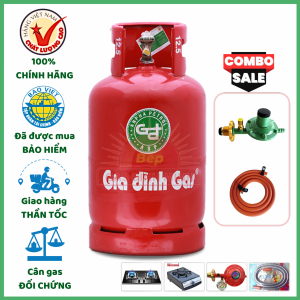 Combo Bộ Bình Gas Bình Minh Đỏ 12Kg Khuyến Mãi