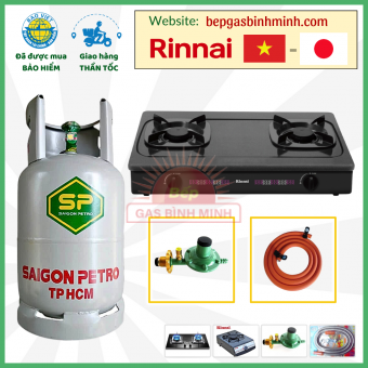 Combo Bộ Bình Bếp Gas Đôi RINNAI RV-2615G