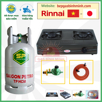 Combo Bộ Bình Bếp Gas Đôi RINNAI RV-360(GM)N