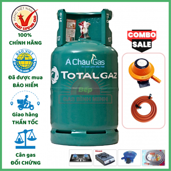 Combo Bộ Bình Gas ToTal Gaz Xanh 12Kg Khuyến Mãi