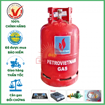 Gas PetroVietnam Đỏ Cả Vỏ 12kg