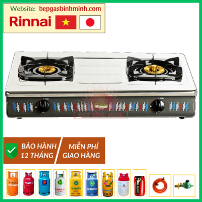 Bếp Gas Đôi Rinnai RV-377(S)N Việt - Nhật Chính Hãng