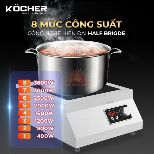 Bếp từ công nghiệp Kocher CI-3600F