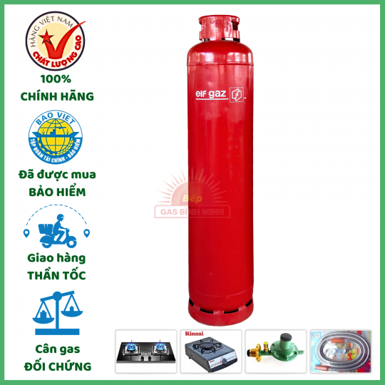 Bình Gas ELF Đỏ 45Kg Giá Tốt Giao Tận Nơi