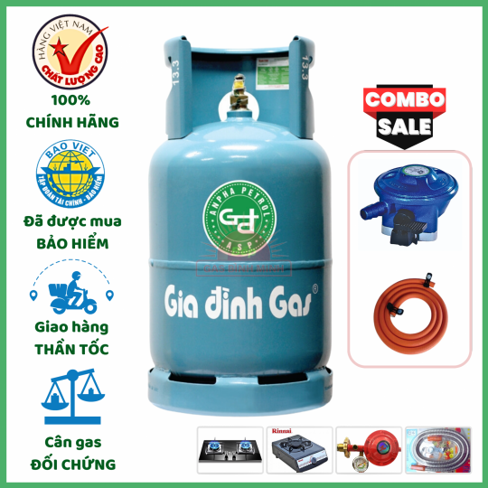 Combo Bộ Bình Gas Bình Minh Xanh Ngọc 12Kg Khuyến Mãi