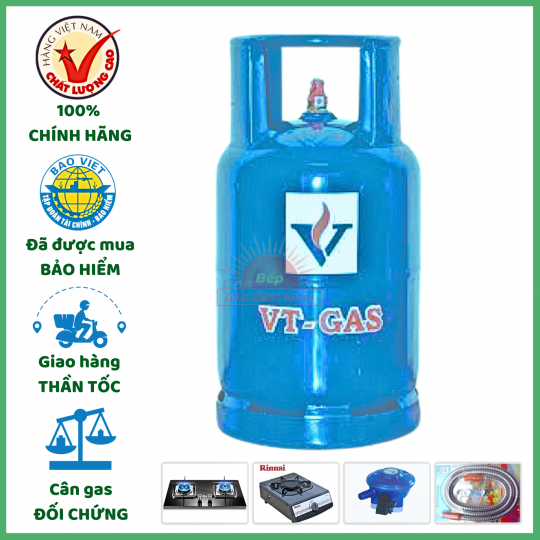 Bình Gas VT Xanh PE 12kg Giá Tốt Giao Tận Nơi