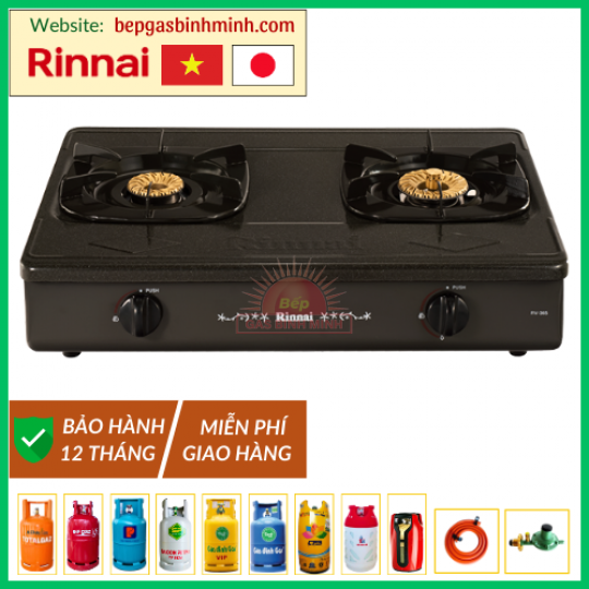 Bếp Gas Đôi Rinnai RV-365(G)N Việt - Nhật Chính Hãng