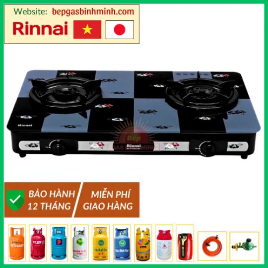 Bếp Gas Đôi Rinnai RV-715 Slim (GL-PE) Việt - Nhật