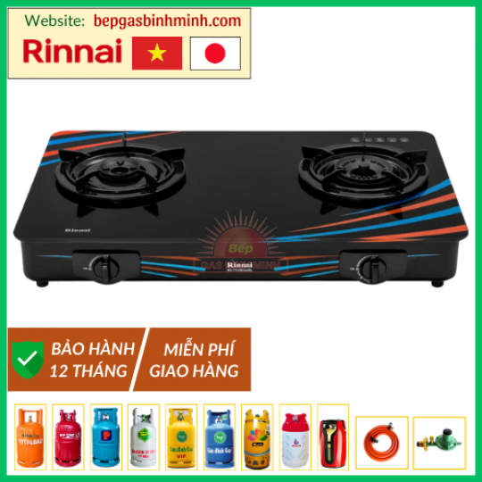 Bếp Gas Đôi Rinnai RV-715 Slim (GL-SC) Việt - Nhật