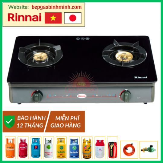 Bếp Gas Đôi Rinnai RV-8611 (GL-B) Việt - Nhật