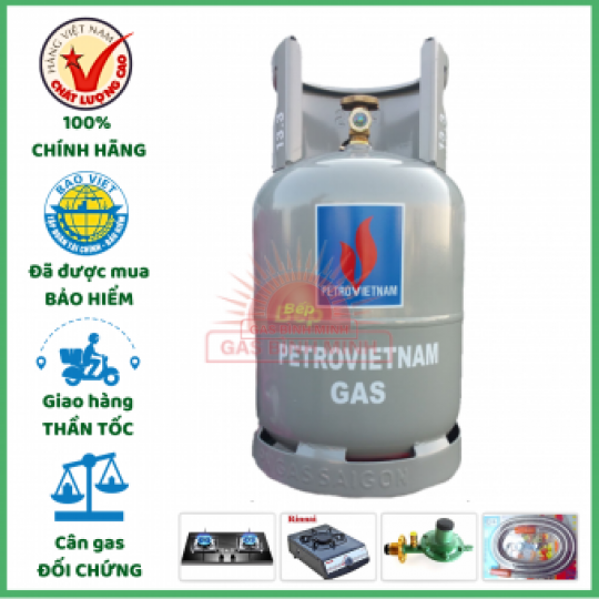 Gas PetroVietnam Xám Cả Vỏ 12kg